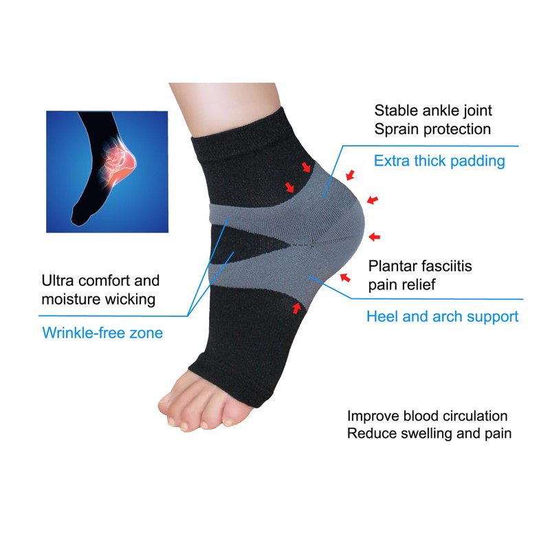 JianiMed - Protector de tobillo - fascitis plantar, soporte de