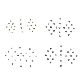 Bindi Pack of 4 Crystal Designer Bindis Jewel for Forehead Face Tikka Multicolored Bindiya Stickers Adhesive Stone Indian Traditional Bindi Body Tattoos for Women Girls Bride Mothers day mom Gifts