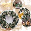 GWHOLE 21 Nochebuenas Navideñas Adornos para Árbol de Navidad, 10/12/16cm