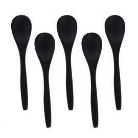 Tableware East Oval (Black) Spoon (Bamboo) Bamboo Cutlery Cutlery Set of 5