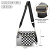 Thalirene Crossbody Bum Bags for Women Checkered Purse Spacious Sling