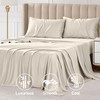 Vipfree Full Sheet Set, 100% Rayon Derived from Bamboo, 4-Piece,