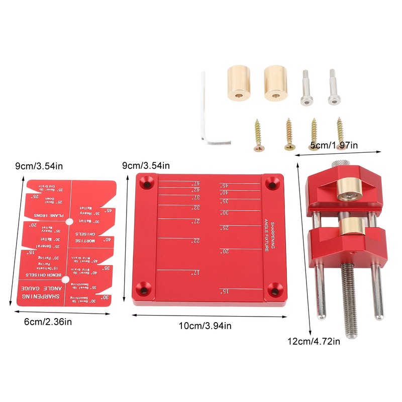 Honing Guide System Chisel Sharpening Guide Jig Kit Stainless Steel