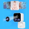 Indoor Security Camera with Clock 2.4G WiFi Wireless HD 3MP