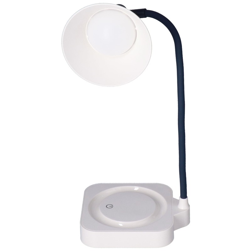 LED Table Light 3 Levels Dimming USB Charging Adjustable Gooseneck