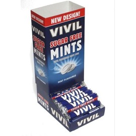 Vivil Sugar Free Mints 28 g (Pack of 20) Mint Flavoured Vivil Freshness