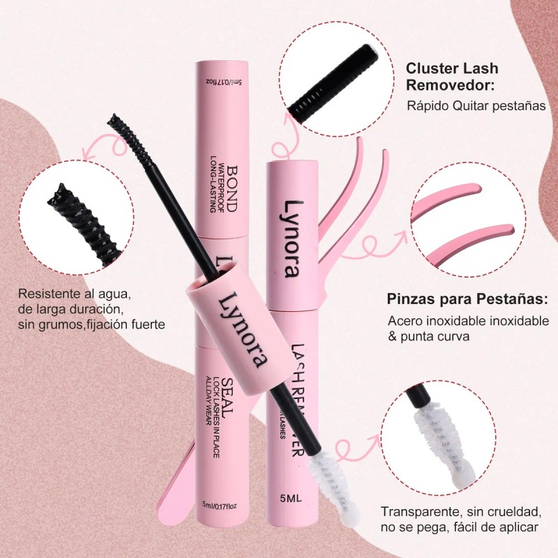 Lynora Pestañas Postizas 280 Diy Extensiones 30d+40d 10~14mm
