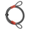 BV 7 FT Security Steel Cable, Double Looped Braided Steel