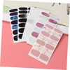 HONMEET 5sheets Full-Cover Nail Art Decals Random Styles Nail Stickers