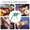 Metal Guitar Capo Tone Adjustment Tool with Pick Holder Stringed