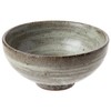 Shigaraki Ware MR-3-3491 Hechimon Rice Bowl, Small, Ash Brush, 4.5