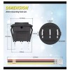 Joinfworld 2 Joinfworld 3 Way Round Rocker Switch 12V Waterproof