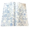 Blue Sea Shell Patterned Wax Sheets Deli Wraps Tray&Basket Liner