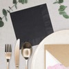 Black Beverage Napkins / 100 Count 3 Ply 4 3/4"