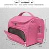 Travel Semi-Rigid Cosmetic Bag 25cm Cosmetic Bag KINSTON, Set Pink