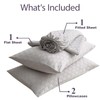 Woven Grid Soft King Size Sheet Set - Comfortable &