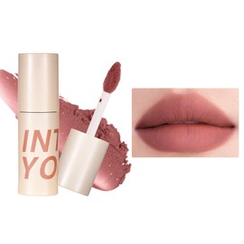 INTO YOU Matte Velvet Lipstick Lip Gloss, Lip Mud Soft Lightweight Smooth, Non-Stick Lip Gloss for Lips and Cheeks (W4)