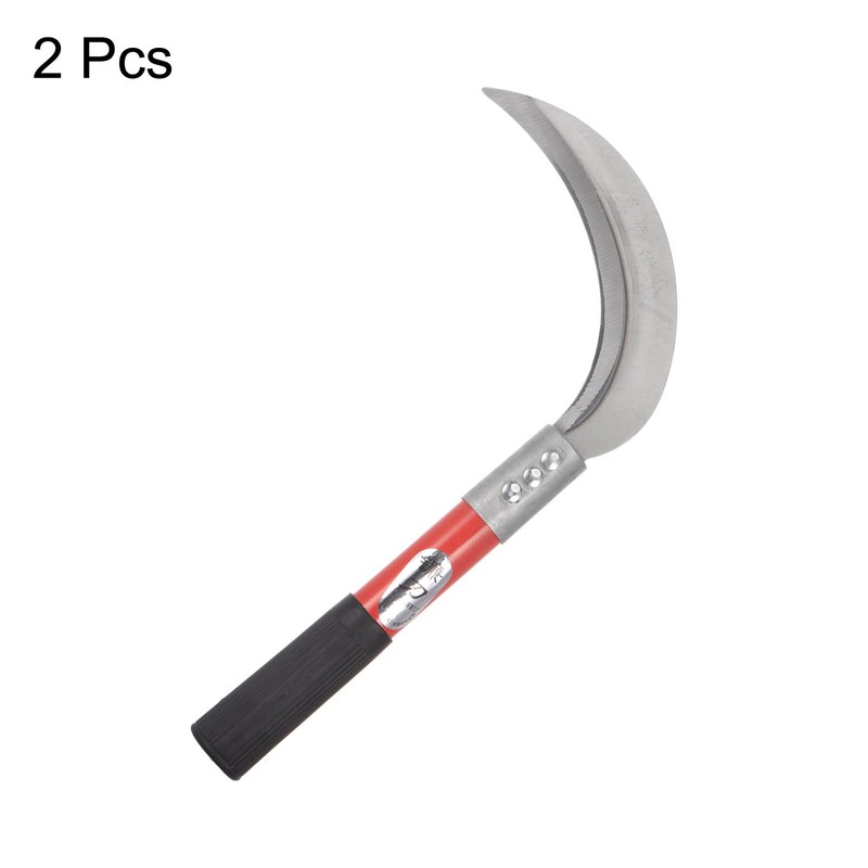 HARFINGTON 2pcs 6 Inch Brush Clearing Sickle with Forged Carbon