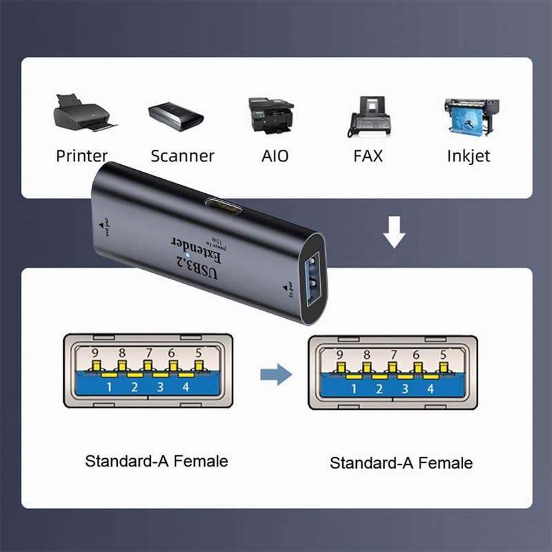 cablecc Active Repeater USB 3.0 Adapter Type A Female to