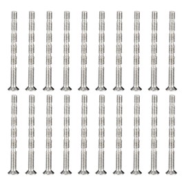 PATIKIL 20Pcs M4x50 Cabinet Handle Screws, Phillips Drive, Flat Head, Nickel Plated Carbon Steel, Break Away Design, Suitable for Doors, Hardware, Lever, Cabinets, Drawers