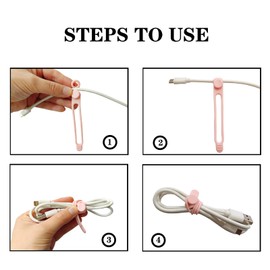 XORVIDN 16Pcs Silicone Cable Ties Reusable, Silicone Cord Ties, Rubber Cable Ties, Silicone Cable Straps,Silicone Cable Organizer for Bundling and Fastening Cable Cords Wires (16Pcs-Black, 4.2Inch)