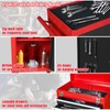 BIG RED Rolling Garage Workshop Organizer: Detachable 3 Drawer Tool