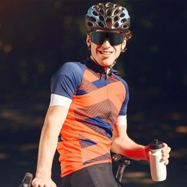 DUCO 0040 Men's Sports Sunglasses, Polarized Sunglasses, For Sports, UV400, UV Protection, Bicycle, Baseball, Tennis, Driving, Running, Fishing, Golf, Marathon, Skiing, multicolor (black / gray)