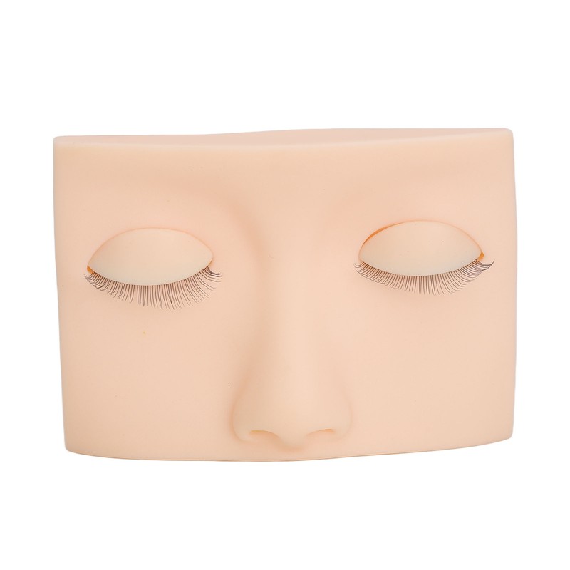 Eyelash Mannequin Head Practice Realistic Half Face Makeup Head Training