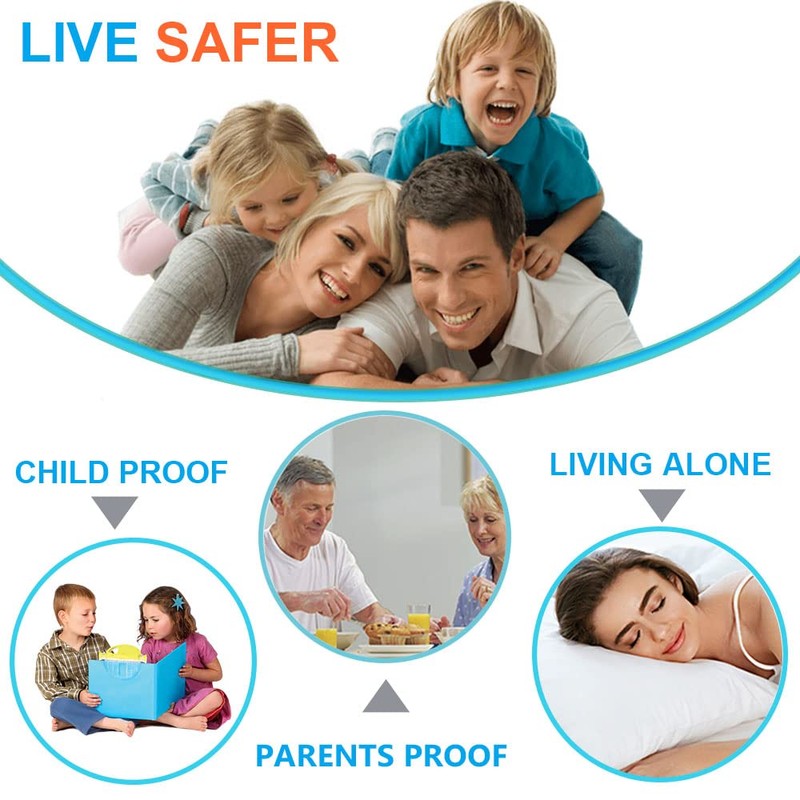 Door Lock,Home Security Door Latch Device,Childproof Door Security Lock Defender
