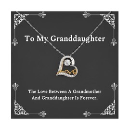 Cool Granddaughter Love Dancing Necklace, The Love, Gifts For Grandchild, Present From Grandparent, Jewelry For Granddaughter, Granddaughter jewelry box, Granddaughter charms, Granddaughter necklace,