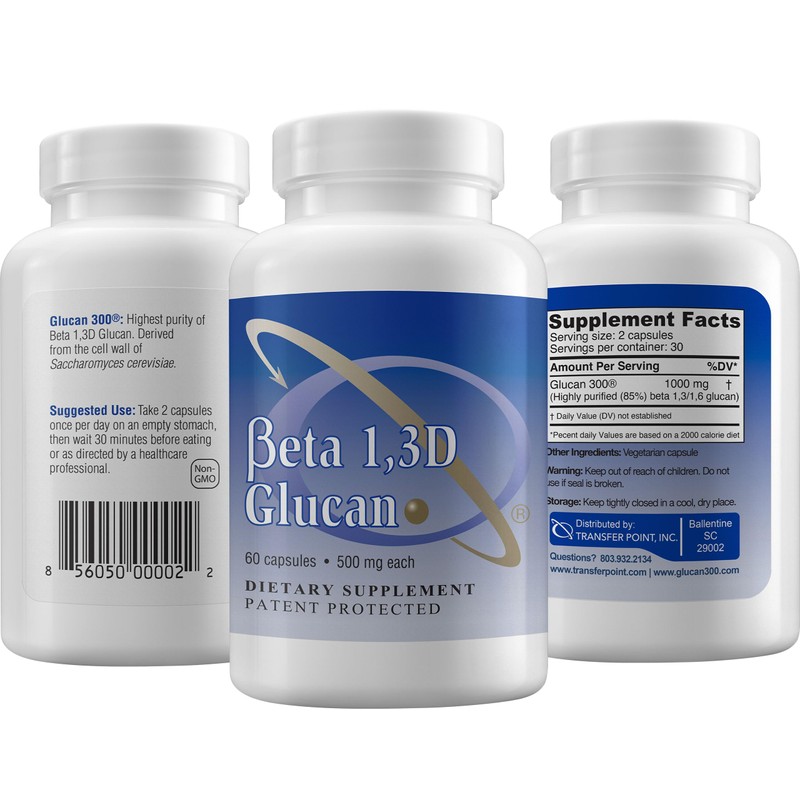 Transfer Point Immune Support Supplement Highly Purified Beta Glucan 500
