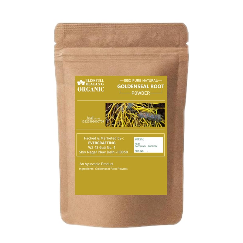 Blessfull Healing Organic Goldenseal Root Powder 100% Pure Natural 200