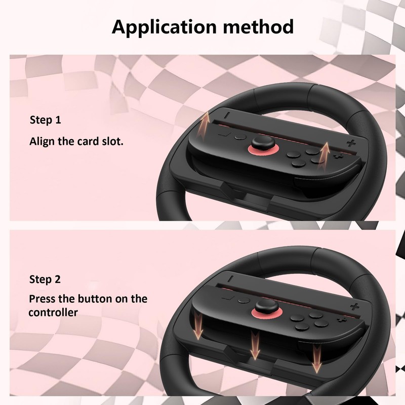 NBCP Switch2 Joy-Con spezielles Lenkrad Mario Kart Lenkrad Lenkradrennen Fernbedienungslenkrad