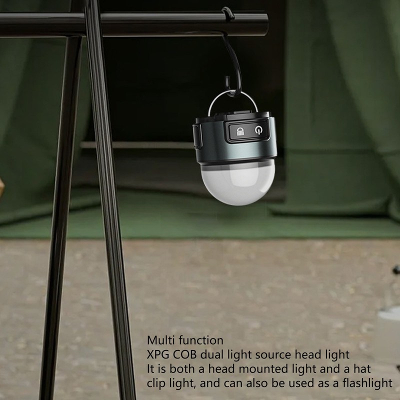 Clip On Cap Light Multifunction USB Rechargeable XPG COB Headlamp