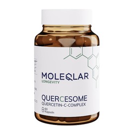 MoleQlar® Quercetin-C Complex High Dose | 60 Capsules Vegan Premium Quercetin | 500 mg Quercetin Phopholipid Per Serving | 20x Better Bioavailability Than Powder | Laboratory Tested in Germany