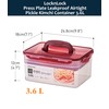 Lock & Lock BPA Free Rectangular Pickle Kimchi Press Ferment