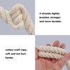 Natural Cotton Rope (3/4 in x 100 ft) Soft White