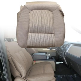 Sekeseauto Tan Front Driver or Passenger Side Bottom Replacement Cloth Seat Cover Compatible with Ford F150 XLT 2011 2012 2013 2014