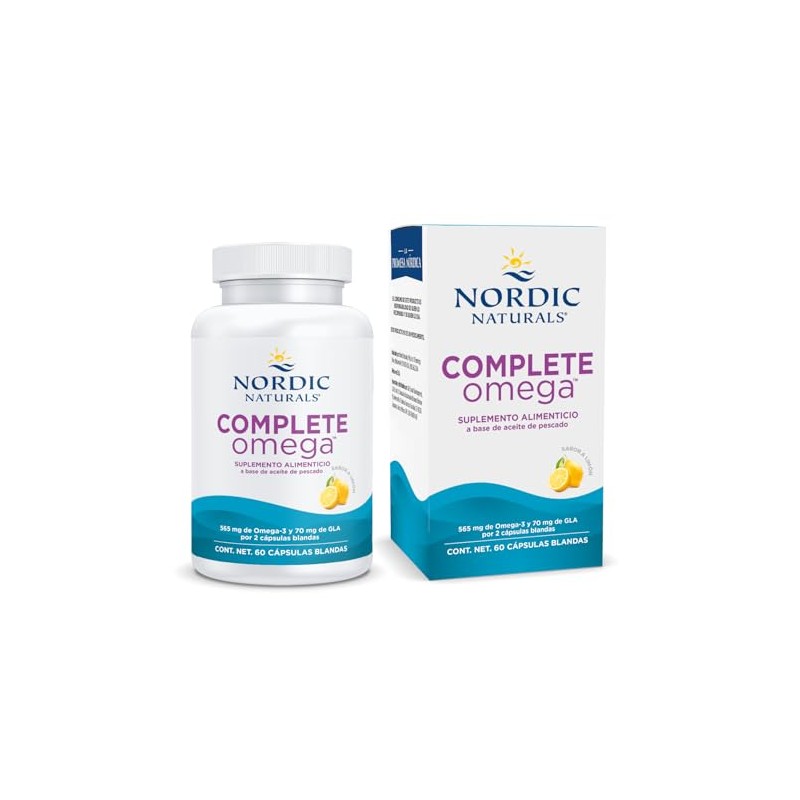 Nordic Naturals Complete Omega 3-6-9 Sabor Limón 60 Cápsulas
