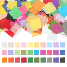 PATIKIL 6000 Sheets Tissue Paper Squares, 1 Inch 30 Assorted Colored Tissue Paper for Craft Precut Colorful Confetti Bulk for DIY Scrapbooking Painting Art Greeting Cards Birthday Party