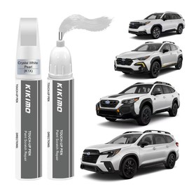 KIKIMO for Subaru Touch Up Paint(Crystal White Pearl(K1X)), Car Paint Repair Kit for Subaru, 2 In 1 Scratches Repair with Pen Tip and Brush, Color-Matched for Quick & Easy Fix