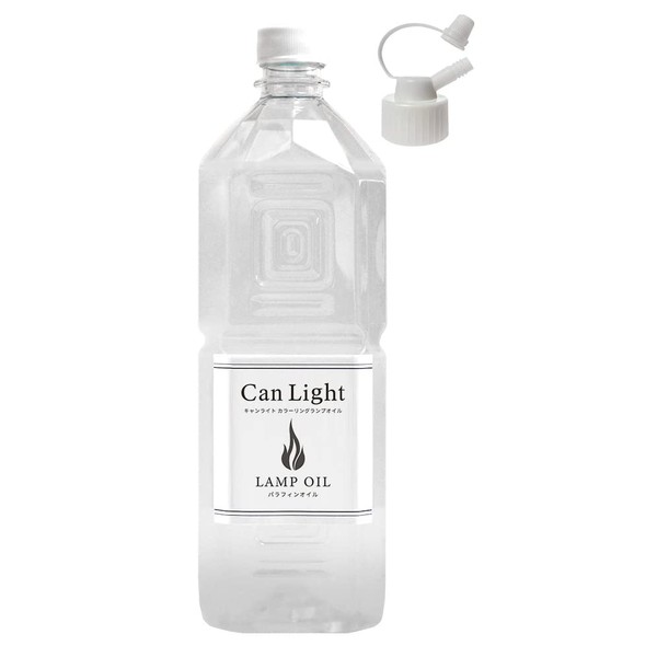 Canlite Coloring Lamp Oil Lantern Oil Fuel Paraffin Oil with Spout Nozzle Clear 3.3 gal (1 L) Made in Japan