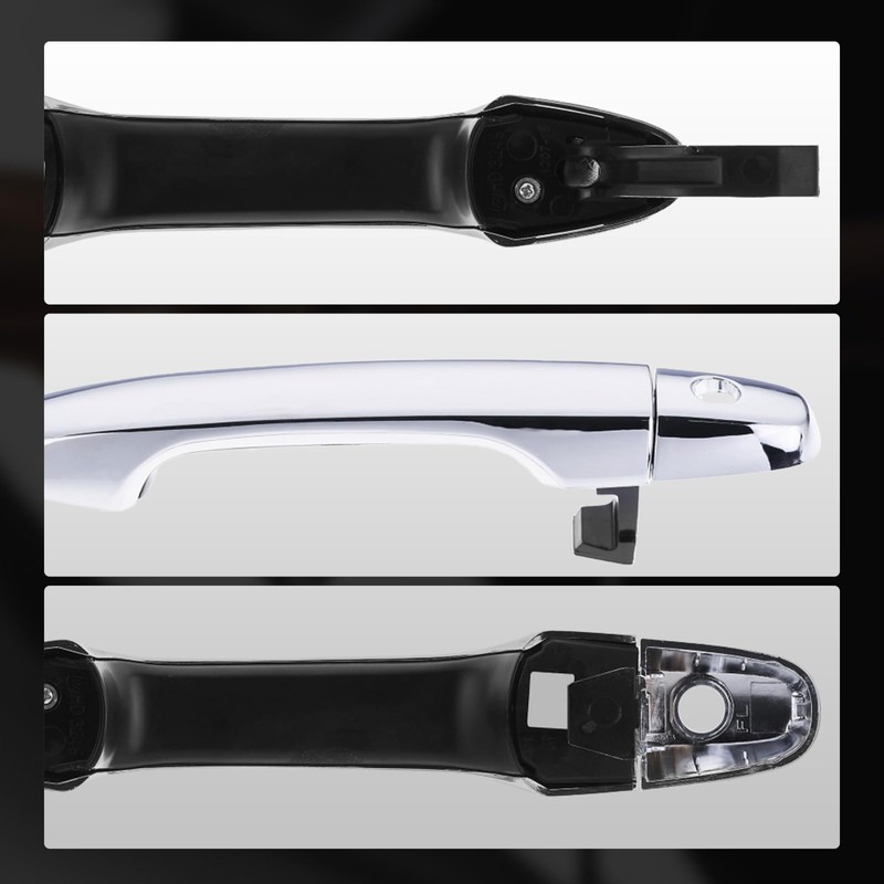 A-Premium Front Left Driver Side Exterior Door Handle with Keyhole