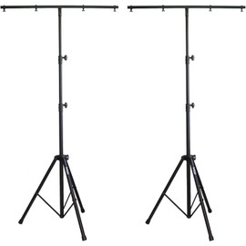 Audio 2000'S AST4421X2 Two-Pack Lighting Stands With Two T-Bars And Two Carrying Bags
