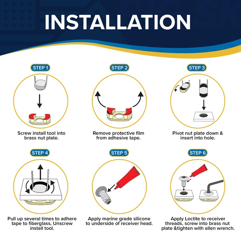 Phender Pro BSPA-1181 - Receptor de Guardabarros de liberación rápida
