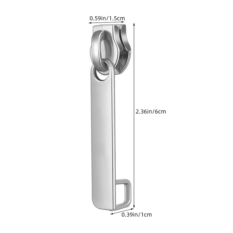 Homoyoyo 10pcs Nylon Detachable Zipper Pulls Double Layer Luggage Hole