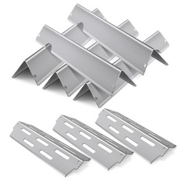 OTAMECE 66795 66032 Flavorizer Bars and Heat Deflectors Replacement for Weber Genesis II Grill Parts,Stainless Steel Parts for Genesis II 300 ii E-310 E310 ii E-315 ii E-335 i