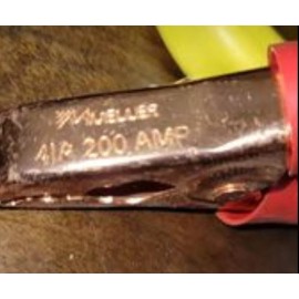 BU-41A MUELLER ALLIGATOR CLIPS RED  200a JAW OPENING 2 pieces