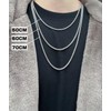 Lagure L2407SC Stainless Steel Chain Necklace, Men's, Women's, Mantel Pendant,