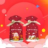 50PCS Christmas Treat Bags, Ribbon Drawstring Gift Bags, 5.9x9.0x2.4 inch